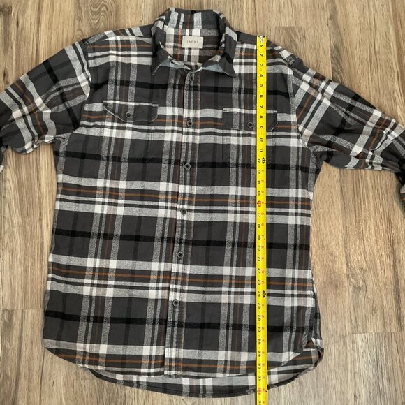 Jachs Men's Brawny Heavy Flannel‎ Shirt Jacket Plaid Cotton Size XLT - Picture 6 of 8
